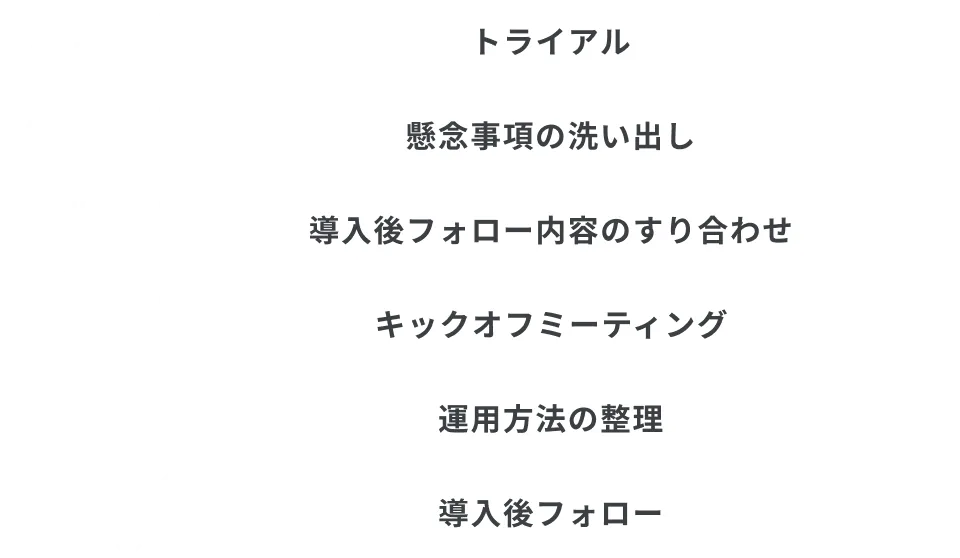 段階的な伴走支援で体制確立